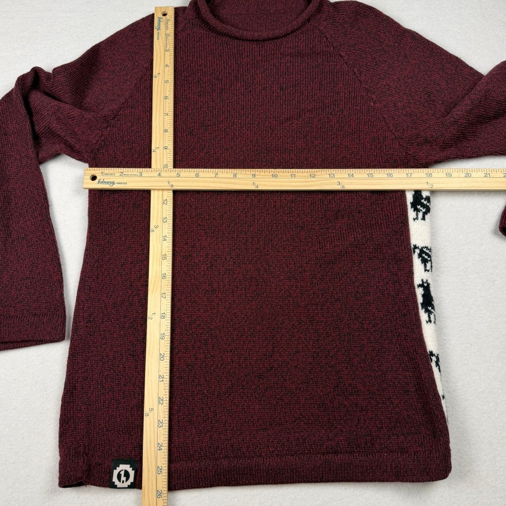 Paka Unisex The Cusco Sweater Burgundy XS - Picture 4 of 12
